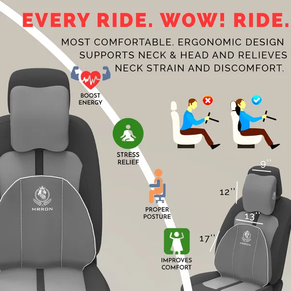 MRRON_Neckpro_Cruz_Spine_Back_Support_Neck_Rest_for_Chair_&_Car_Seat,_Orthopaedic_Lumbar_Support_Memory_Foam_Backrest_Cushion_Designed_for_Back_Pain_Relief_Pillow_for_Comfortable_Sitting
