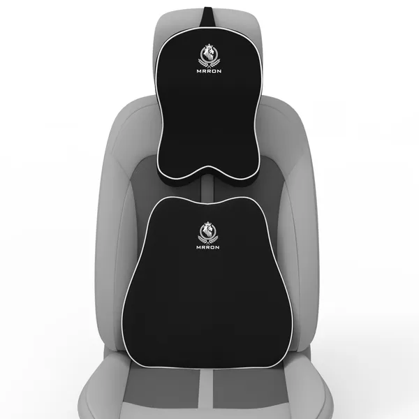 MRRON_Back_Support_Neck_Rest_for_Chair_&_Car_Seat,_Orthopaedic_Lumbar_Support_Memory_Foam_Backrest_Cushion_Designed_for_Back_Pain_Relief_Pillow_for_Comfortable_Sitting