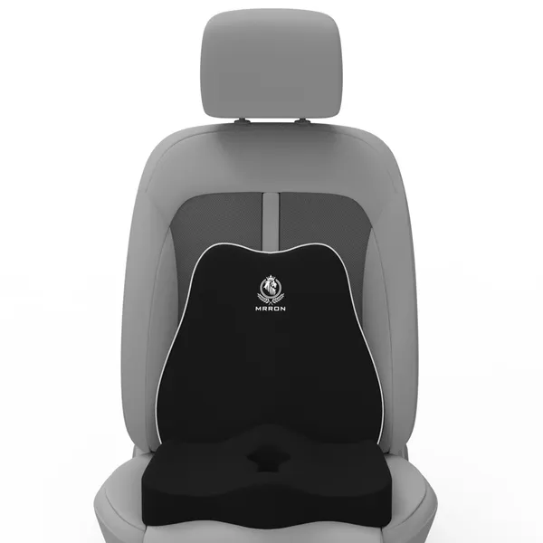 MRRON_Car_Seat_Cushion_�_2-Piece_Set_with_Back_Support_&_Coccyx_Cushion_�_Orthopedic_Support_for_Back,_Tailbone,_Sciatica_Pain_�_Ergonomic_Comfort_for_Car,_Office,_or_Home_Chair