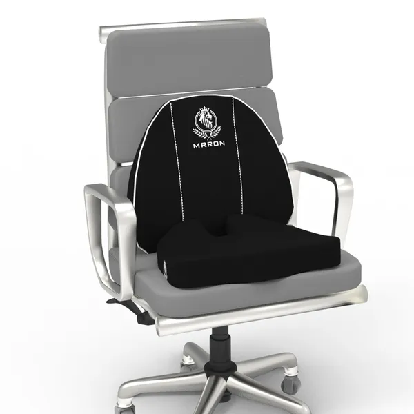 MRRON_Car_Seat_Cushion_�_2-Piece_Set_with_Back_Support_&_Coccyx_Cushion_�_Orthopedic_Support_for_Back,_Tailbone,_Sciatica_Pain_�_Ergonomic_Comfort_for_Car,_Office,_or_Home_Chair
