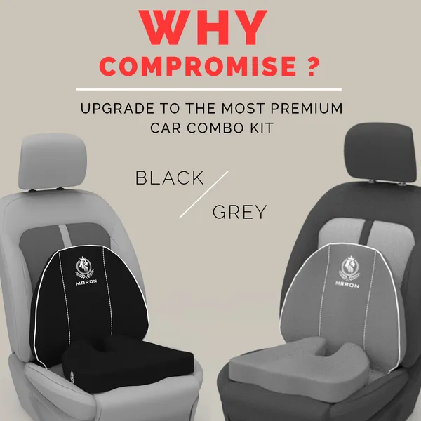 MRRON_Car_Seat_Cushion_�_2-Piece_Set_with_Back_Support_&_Coccyx_Cushion_�_Orthopedic_Support_for_Back,_Tailbone,_Sciatica_Pain_�_Ergonomic_Comfort_for_Car,_Office,_or_Home_Chair