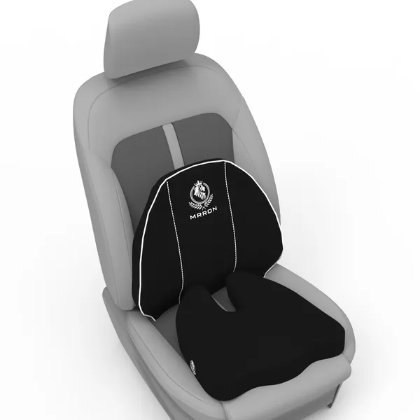 MRRON_Car_Seat_Cushion_�_2-Piece_Set_with_Back_Support_&_Coccyx_Cushion_�_Orthopedic_Support_for_Back,_Tailbone,_Sciatica_Pain_�_Ergonomic_Comfort_for_Car,_Office,_or_Home_Chair