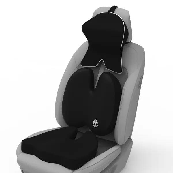 Neckrest_Back_Support_Or_Coccyx_Orthopaedic_Cushion_For_Long_Sitting_Universal_Fit_With_Ergonomic_Design_Made_By_High_Density_Memory_Foam_Used_For_Car_Or_Office_Chairs.