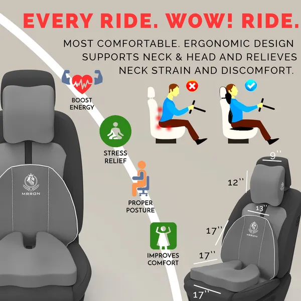 MRRON_Neckpro_Neckrest_Cruz_Back_Support_or_Coccyx_Orthopaedic_Cushion_for_Long_Sitting_Universal_fit_with_Ergonomic_Design_Made_by_High_Density_Memory_Foam_Used_for_Car_or_Office_Chairs.