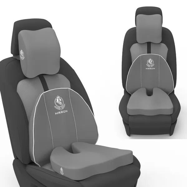 MRRON_Neckpro_Neckrest_Cruz_Back_Support_or_Coccyx_Orthopaedic_Cushion_for_Long_Sitting_Universal_fit_with_Ergonomic_Design_Made_by_High_Density_Memory_Foam_Used_for_Car_or_Office_Chairs.