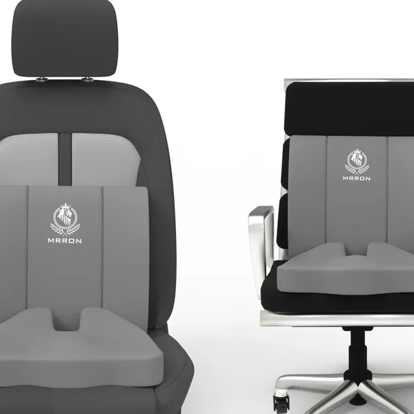 MRRON_Car_Seat_Cushion_�_2-Piece_Set_with_Back_Support_&_Coccyx_Cushion_�_Orthopedic_Support_for_Back,_Tailbone,_Sciatica_Pain_�_Ergonomic_Comfort_for_Car,_Office,_or_Home_Chair