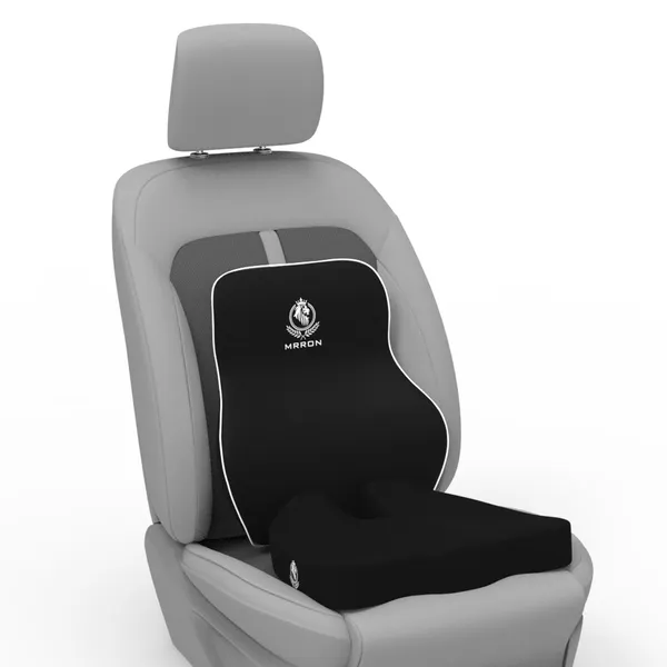 MRRON_Car_Seat_Cushion_�_2-Piece_Set_with_Back_Support_&_Coccyx_Cushion_�_Orthopedic_Support_for_Back,_Tailbone,_Sciatica_Pain_�_Ergonomic_Comfort_for_Car,_Office,_or_Home_Chair