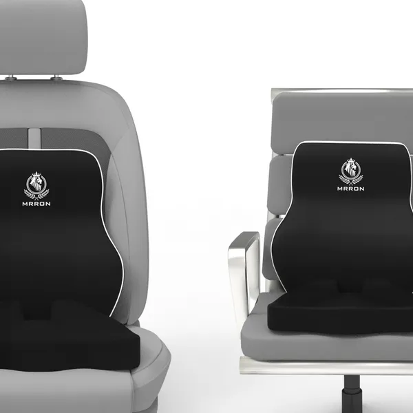 MRRON_Car_Seat_Cushion_�_2-Piece_Set_with_Back_Support_&_Coccyx_Cushion_�_Orthopedic_Support_for_Back,_Tailbone,_Sciatica_Pain_�_Ergonomic_Comfort_for_Car,_Office,_or_Home_Chair