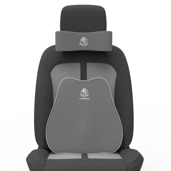 MRRON_Back_Support_Neck_Rest_for_Chair_&_Car_Seat,_Orthopaedic_Lumbar_Support_Memory_Foam_Backrest_Cushion_Designed_for_Back_Pain_Relief_Pillow_for_Comfortable_Sitting