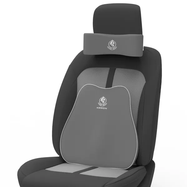 MRRON_Back_Support_Neck_Rest_for_Chair_&_Car_Seat,_Orthopaedic_Lumbar_Support_Memory_Foam_Backrest_Cushion_Designed_for_Back_Pain_Relief_Pillow_for_Comfortable_Sitting
