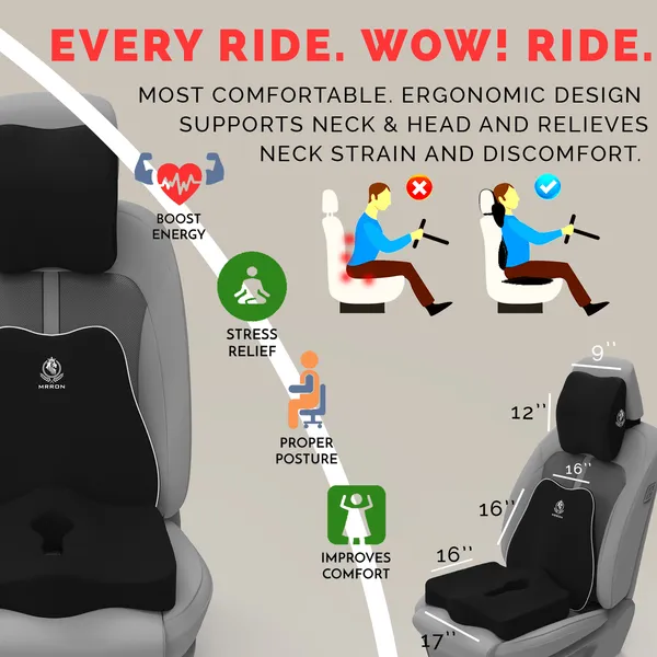 MRRON_Neckpro_Neckrest_Slim_Back_Support_or_Coccyx_Orthopaedic_Cushion_for_Long_Sitting_Universal_fit_with_Ergonomic_Design_Made_by_High_Density_Memory_Foam_Used_for_Car_or_Office_Chairs.
