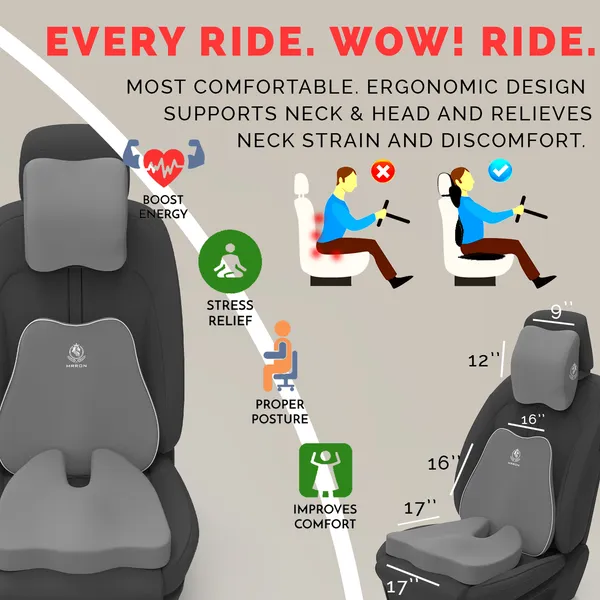 MRRON_Neckpro_Neckrest_Slim_Back_Support_or_Coccyx_Orthopaedic_Cushion_for_Long_Sitting_Universal_fit_with_Ergonomic_Design_Made_by_High_Density_Memory_Foam_Used_for_Car_or_Office_Chairs.