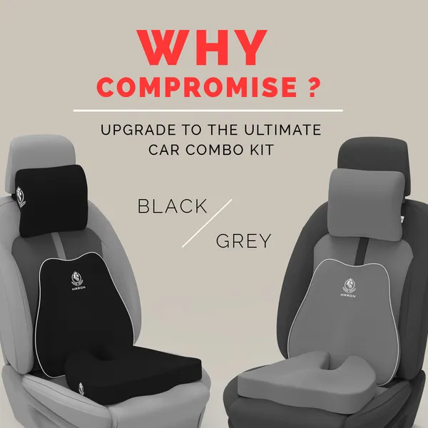 MRRON_Memory_Foam_Car_Seat_Cushion_Set_�_Lumbar_Back_Support,_Coccyx_Seat_Pad_&_Neck_Pillow_�_Ergonomic_Pain_Relief_for_Back,_Tailbone,_Sciatica_�_Ideal_for_Driving,_Office_&_Travel.