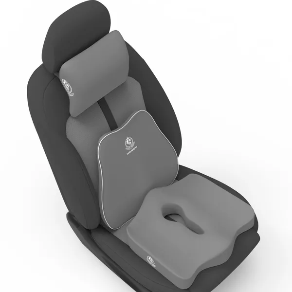 MRRON_Memory_Foam_Car_Seat_Cushion_Set_�_Lumbar_Back_Support,_Coccyx_Seat_Pad_&_Neck_Pillow_�_Ergonomic_Pain_Relief_for_Back,_Tailbone,_Sciatica_�_Ideal_for_Driving,_Office_&_Travel.