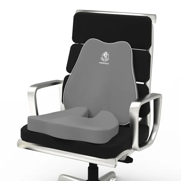 MRRON_Car_Seat_Cushion_�_2-Piece_Set_with_Back_Support_&_Coccyx_Cushion_�_Orthopedic_Support_for_Back,_Tailbone,_Sciatica_Pain_�_Ergonomic_Comfort_for_Car,_Office,_or_Home_Chair