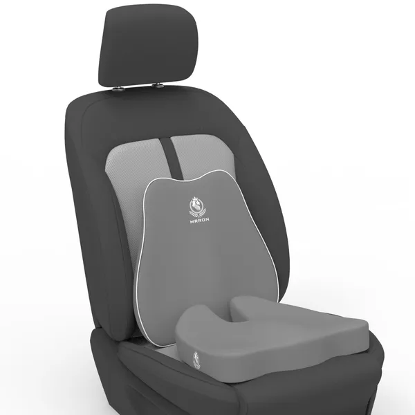 MRRON_Car_Seat_Cushion_�_2-Piece_Set_with_Back_Support_&_Coccyx_Cushion_�_Orthopedic_Support_for_Back,_Tailbone,_Sciatica_Pain_�_Ergonomic_Comfort_for_Car,_Office,_or_Home_Chair
