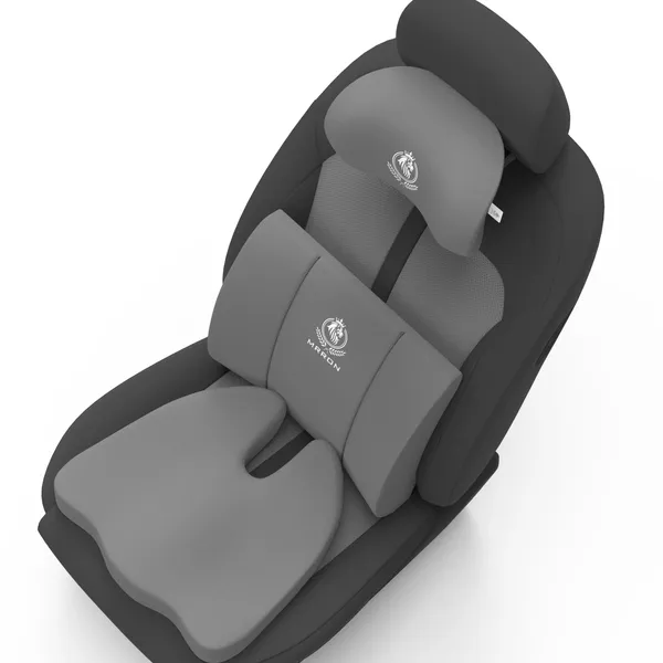 MRRON_Memory_Foam_Car_Seat_Cushion_Set_�_Lumbar_Back_Support,_Coccyx_Seat_Pad_&_Neck_Pillow_�_Ergonomic_Pain_Relief_for_Back,_Tailbone,_Sciatica_�_Ideal_for_Driving,_Office_&_Travel.