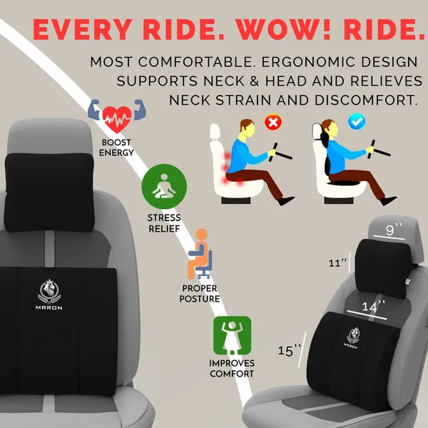 Lumbar_Back_Support_Neck_Rest_For_Chair_&_Car_Seat,_Orthopaedic_Support_Memory_Foam_Backrest_Cushion_Designed_For_Back_Pain_Relief_Pillow_For_Comfortable_Sitting