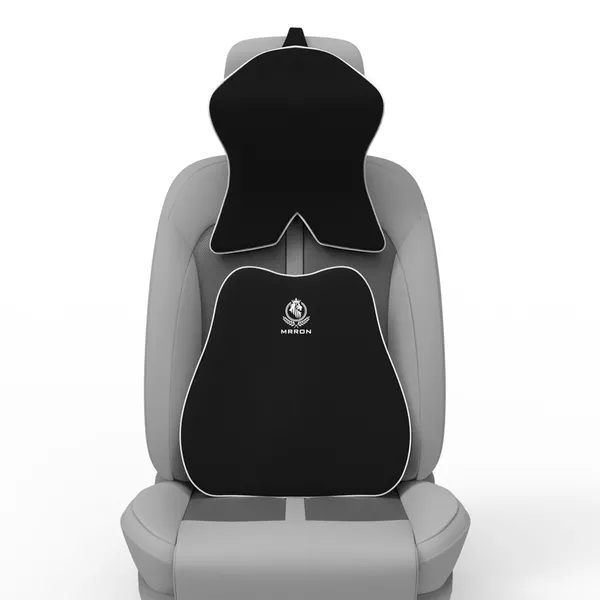 MRRON_Back_Support_Neck_Rest_for_Chair_&_Car_Seat,_Orthopaedic_Lumbar_Support_Memory_Foam_Backrest_Cushion_Designed_for_Back_Pain_Relief_Pillow_for_Comfortable_Sitting