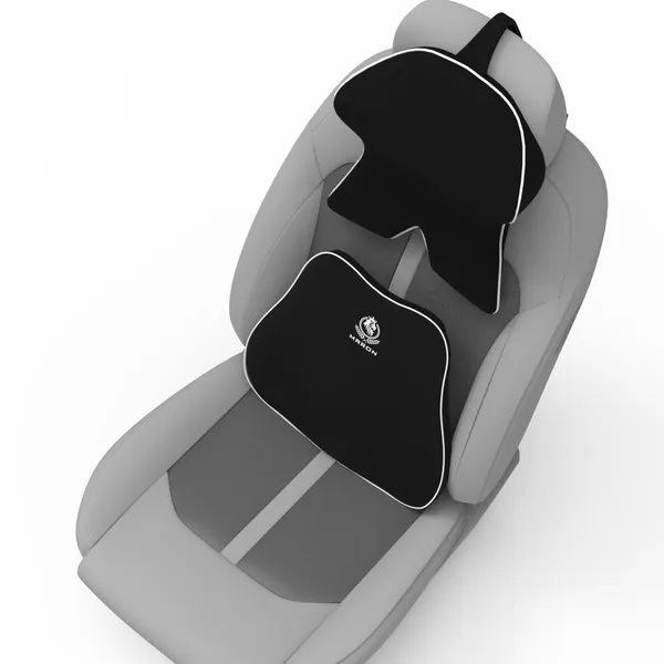 MRRON_Back_Support_Neck_Rest_for_Chair_&_Car_Seat,_Orthopaedic_Lumbar_Support_Memory_Foam_Backrest_Cushion_Designed_for_Back_Pain_Relief_Pillow_for_Comfortable_Sitting