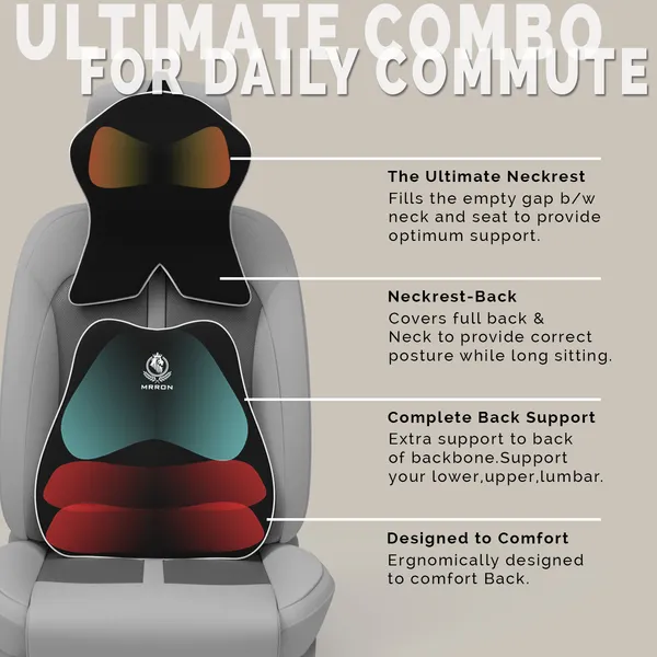 MRRON_Back_Support_Neck_Rest_for_Chair_&_Car_Seat,_Orthopaedic_Lumbar_Support_Memory_Foam_Backrest_Cushion_Designed_for_Back_Pain_Relief_Pillow_for_Comfortable_Sitting