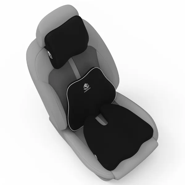 MRRON_Neckpro_Neckrest_Slim_Back_Support_or_Coccyx_Orthopaedic_Cushion_for_Long_Sitting_Universal_fit_with_Ergonomic_Design_Made_by_High_Density_Memory_Foam_Used_for_Car_or_Office_Chairs.