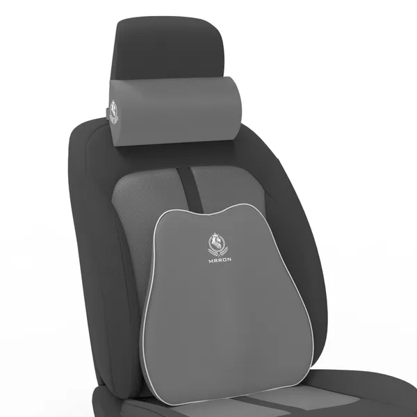 MRRON_Back_Support_Neck_Rest_for_Chair_&_Car_Seat,_Orthopaedic_Lumbar_Support_Memory_Foam_Backrest_Cushion_Designed_for_Back_Pain_Relief_Pillow_for_Comfortable_Sitting
