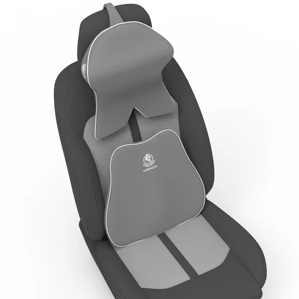 MRRON_Back_Support_Neck_Rest_for_Chair_&_Car_Seat,_Orthopaedic_Lumbar_Support_Memory_Foam_Backrest_Cushion_Designed_for_Back_Pain_Relief_Pillow_for_Comfortable_Sitting
