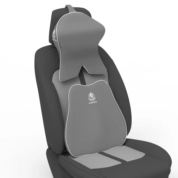 MRRON_Back_Support_Neck_Rest_for_Chair_&_Car_Seat,_Orthopaedic_Lumbar_Support_Memory_Foam_Backrest_Cushion_Designed_for_Back_Pain_Relief_Pillow_for_Comfortable_Sitting