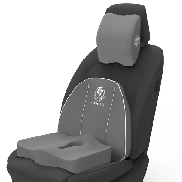 MRRON_Neckpro_Neckrest_Cruz_Back_Support_or_Coccyx_Orthopaedic_Cushion_for_Long_Sitting_Universal_fit_with_Ergonomic_Design_Made_by_High_Density_Memory_Foam_Used_for_Car_or_Office_Chairs.