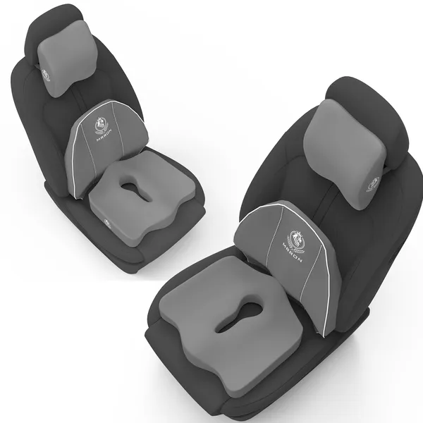MRRON_Neckpro_Neckrest_Cruz_Back_Support_or_Coccyx_Orthopaedic_Cushion_for_Long_Sitting_Universal_fit_with_Ergonomic_Design_Made_by_High_Density_Memory_Foam_Used_for_Car_or_Office_Chairs.