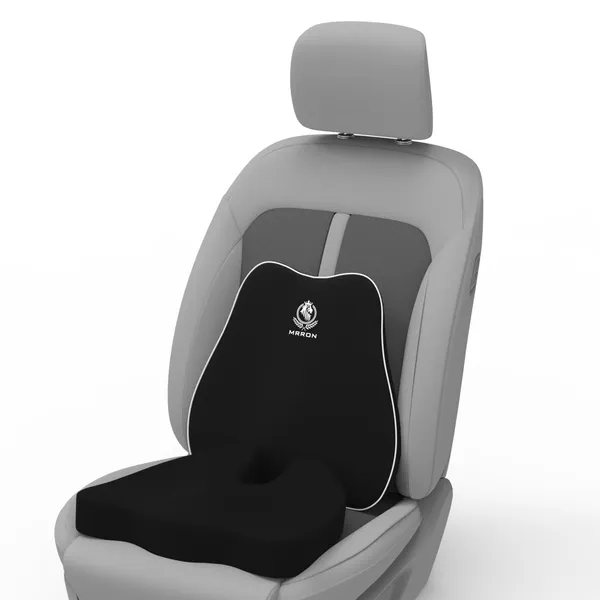 MRRON_Car_Seat_Cushion_�_2-Piece_Set_with_Back_Support_&_Coccyx_Cushion_�_Orthopedic_Support_for_Back,_Tailbone,_Sciatica_Pain_�_Ergonomic_Comfort_for_Car,_Office,_or_Home_Chair