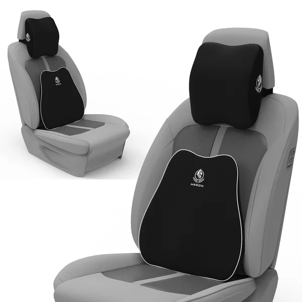 MRRON_Neckpro_Cruz_Spine_Back_Support_Neck_Rest_for_Chair_&_Car_Seat,_Orthopaedic_Lumbar_Support_Memory_Foam_Backrest_Cushion_Designed_for_Back_Pain_Relief_Pillow_for_Comfortable_Sitting