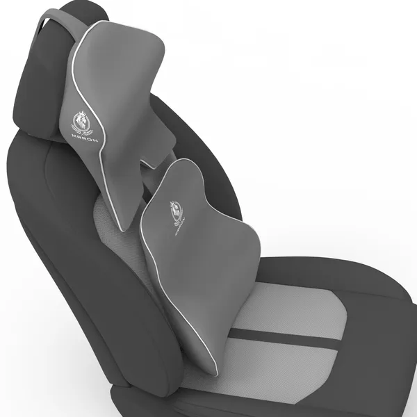 Memory_Foam_Neck_Rest_&_Extra_Lumbar_Support_For_Car_Or_Office_Chair-_Memory_Foam_Back_Cushion_Support_Relive_Pain_During_Along_Sitting_Hours_With_Neckrest