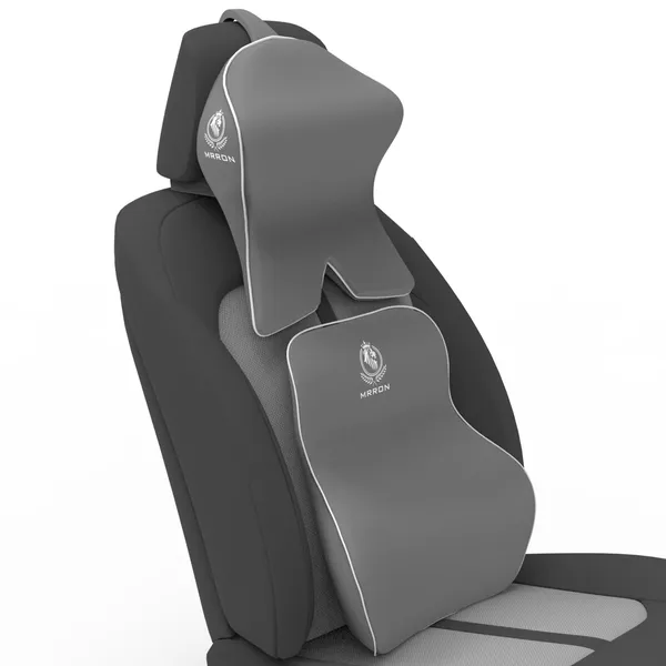 Memory_Foam_Neck_Rest_&_Extra_Lumbar_Support_For_Car_Or_Office_Chair-_Memory_Foam_Back_Cushion_Support_Relive_Pain_During_Along_Sitting_Hours_With_Neckrest