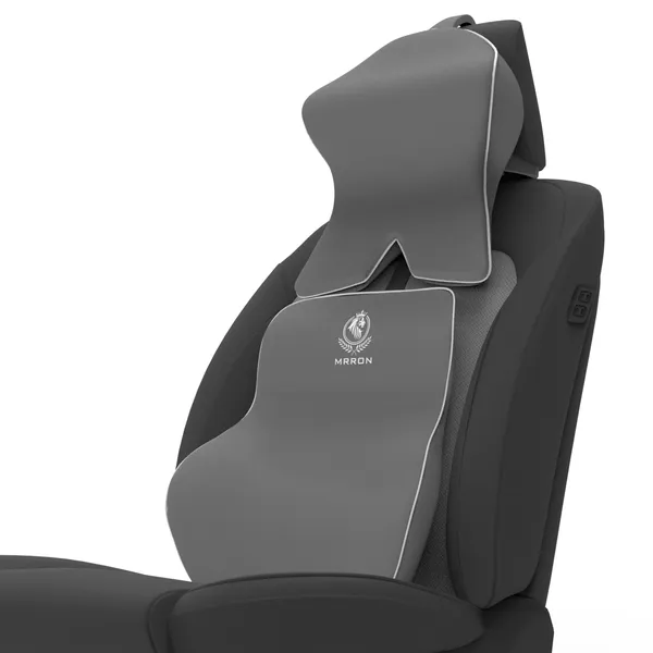 Memory_Foam_Neck_Rest_&_Extra_Lumbar_Support_For_Car_Or_Office_Chair-_Memory_Foam_Back_Cushion_Support_Relive_Pain_During_Along_Sitting_Hours_With_Neckrest