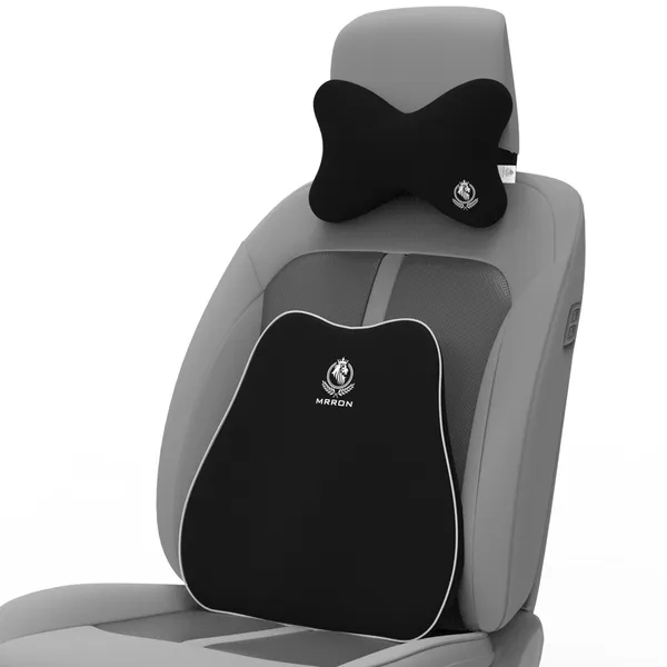MRRON_Back_Support_Neck_Rest_for_Chair_&_Car_Seat,_Orthopaedic_Lumbar_Support_Memory_Foam_Backrest_Cushion_Designed_for_Back_Pain_Relief_Pillow_for_Comfortable_Sitting