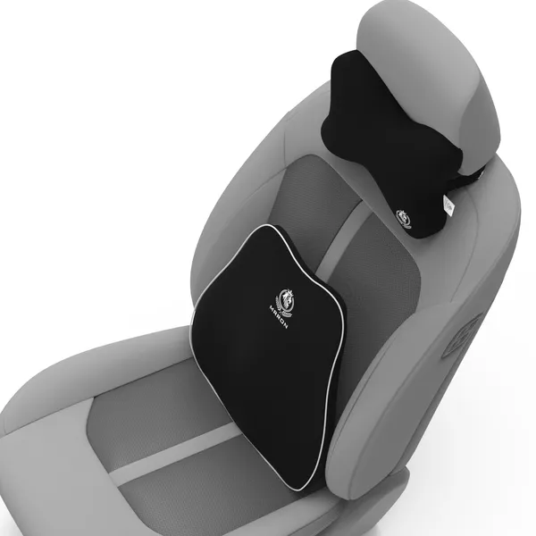 MRRON_Back_Support_Neck_Rest_for_Chair_&_Car_Seat,_Orthopaedic_Lumbar_Support_Memory_Foam_Backrest_Cushion_Designed_for_Back_Pain_Relief_Pillow_for_Comfortable_Sitting