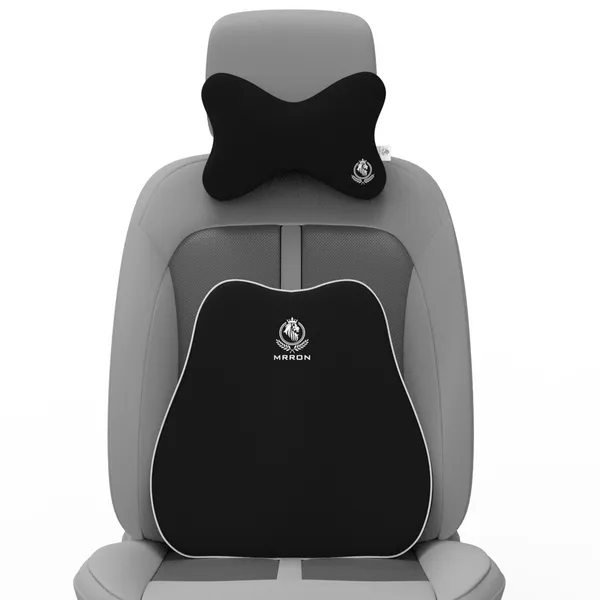 MRRON_Back_Support_Neck_Rest_for_Chair_&_Car_Seat,_Orthopaedic_Lumbar_Support_Memory_Foam_Backrest_Cushion_Designed_for_Back_Pain_Relief_Pillow_for_Comfortable_Sitting