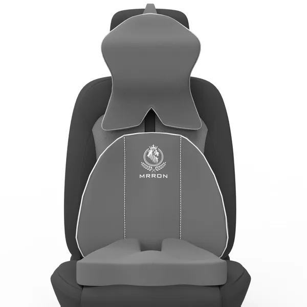 MRRON_Memory_Foam_Car_Seat_Cushion_Set_�_Lumbar_Back_Support,_Coccyx_Seat_Pad_&_Neck_Pillow_�_Ergonomic_Pain_Relief_for_Back,_Tailbone,_Sciatica_�_Ideal_for_Driving,_Office_&_Travel.