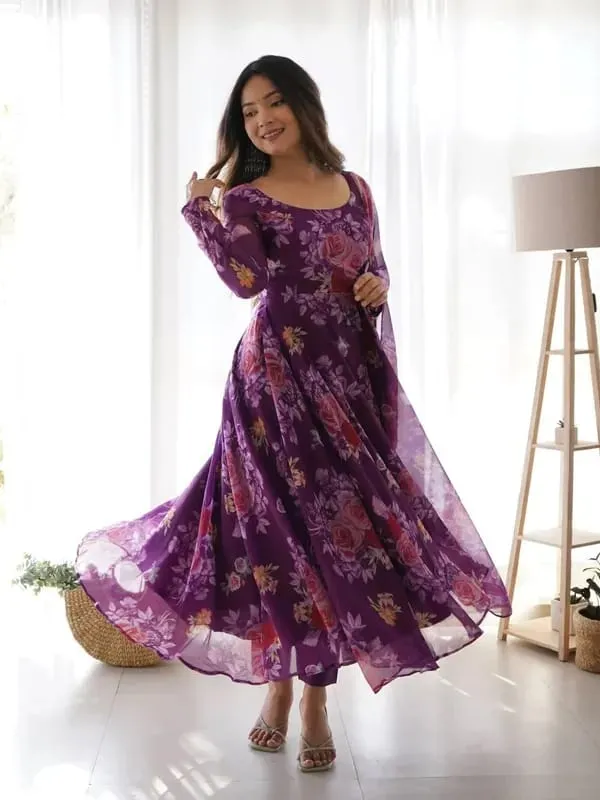 Purple_Georgette_Floral_Printed_Anarkali_Gown__With_Duppata