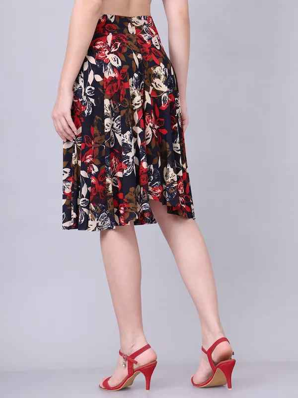 Multi_Color_Polyester_Lycra_Skirt_For_Women