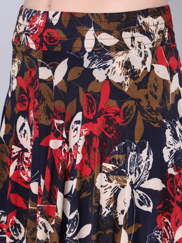 Multi_Color_Polyester_Lycra_Skirt_For_Women