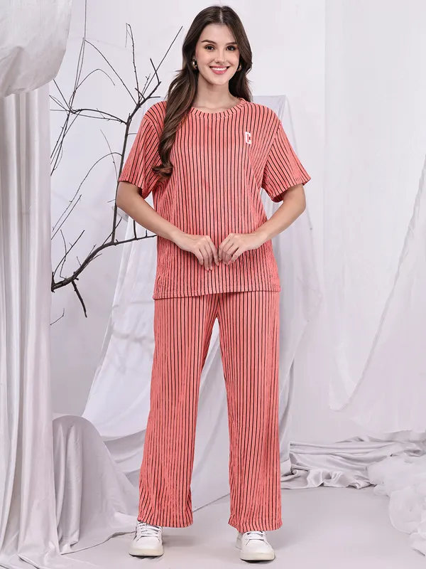 Peach_Popcorn_Top_For_Women