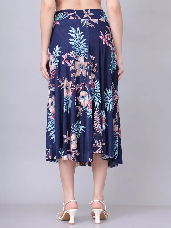 Multi_Color_Polyester_Lycra_Skirt_For_Women