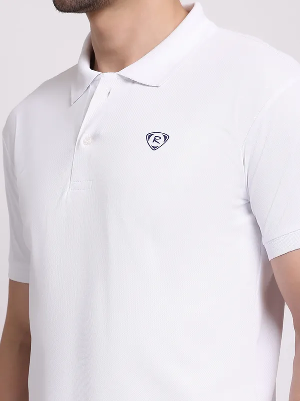 White_Polycotton_T-Shirt_For_Men