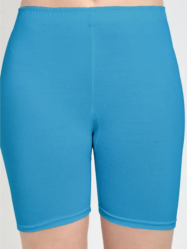 Sky_Blue_Cotton_Shorts_For_Women