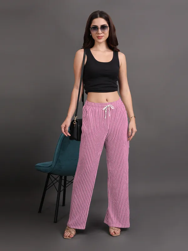 Pink_Popcorn_Crepe_Style_Texture_Palazzo_For_Women