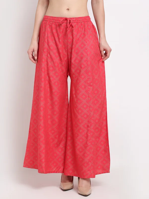 Peach_Rayon_Palazzo_For_Women