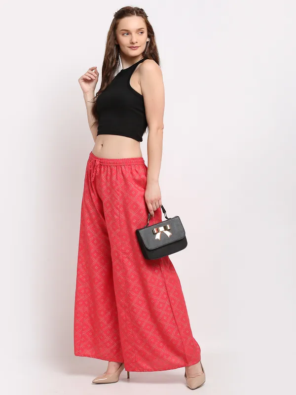 Peach_Rayon_Palazzo_For_Women